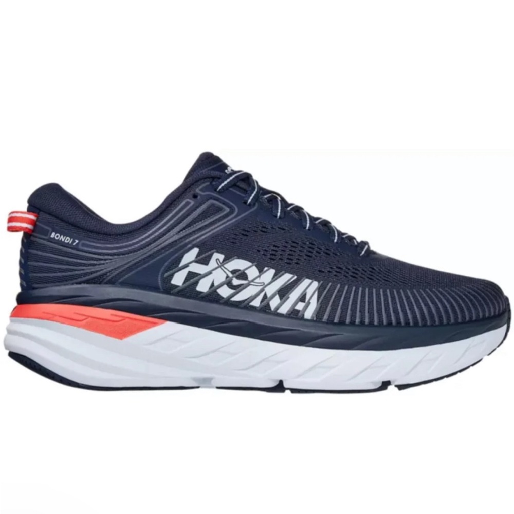 Hoka Women's Bondi 7 Blue Graphite/Festival Fuchsia